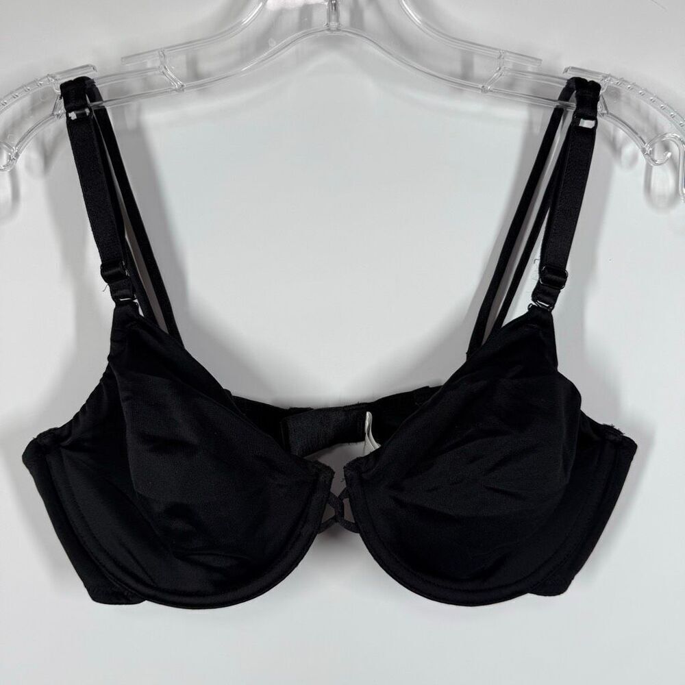 C40 Wacoal black custom contours strapless underwire bra size 36C  65042